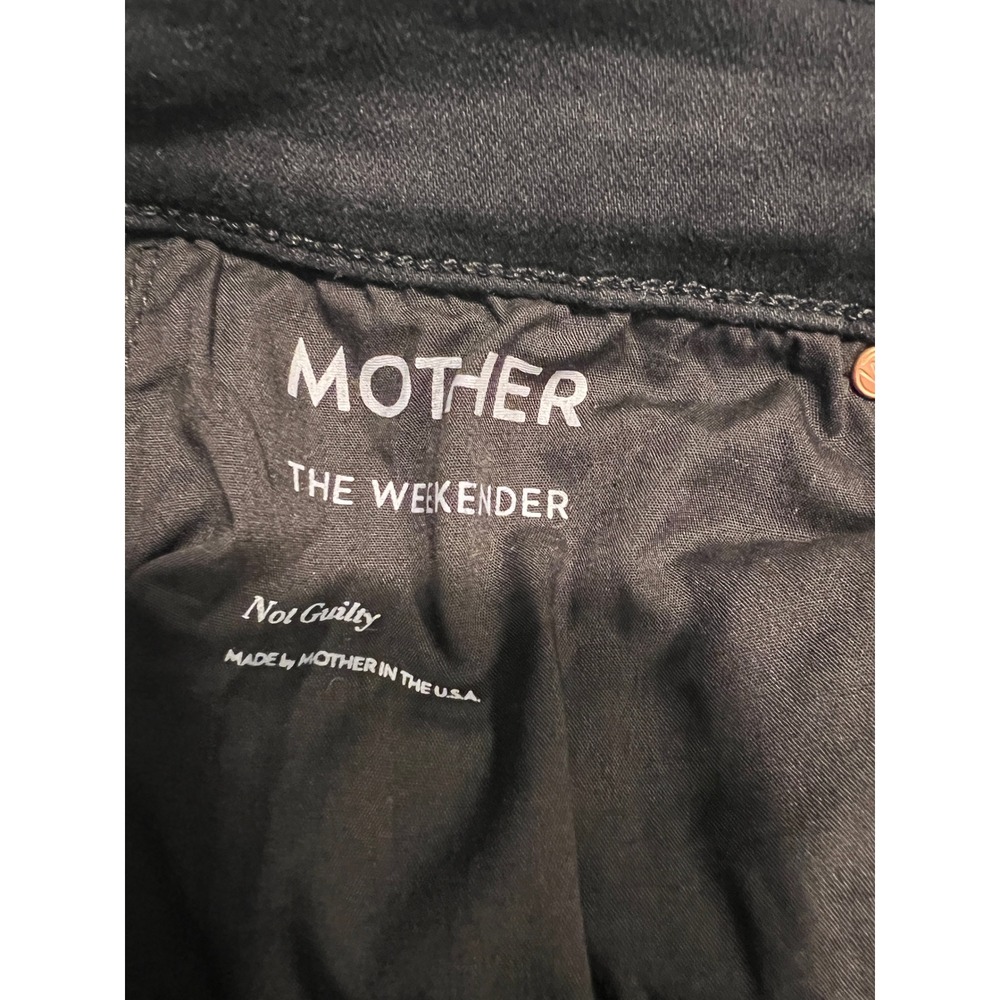 Mother The Weekender Flare Jeans Not Guilty Black Size 29 - Picture 9 of 9